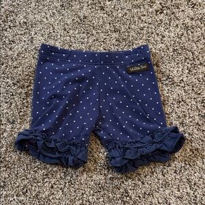 Matilda Jane Tall Tales Navy Polka Dot Ruffle Shorties